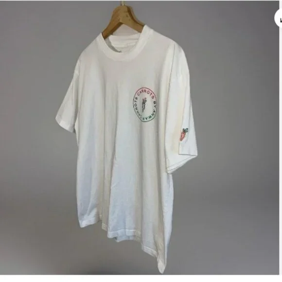 Carrots by Anwar T-Shirt by PacSun Men's White T-Shirt w/ Graphics Size Medium - Picture 4 of 9